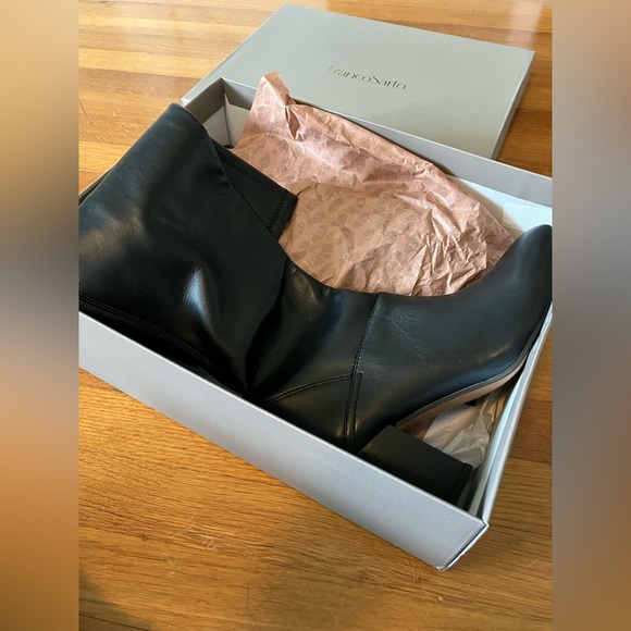 Franco Sarto Black Faux Leather Knee-high Boots; Size 8 M - Picture 6 of 14